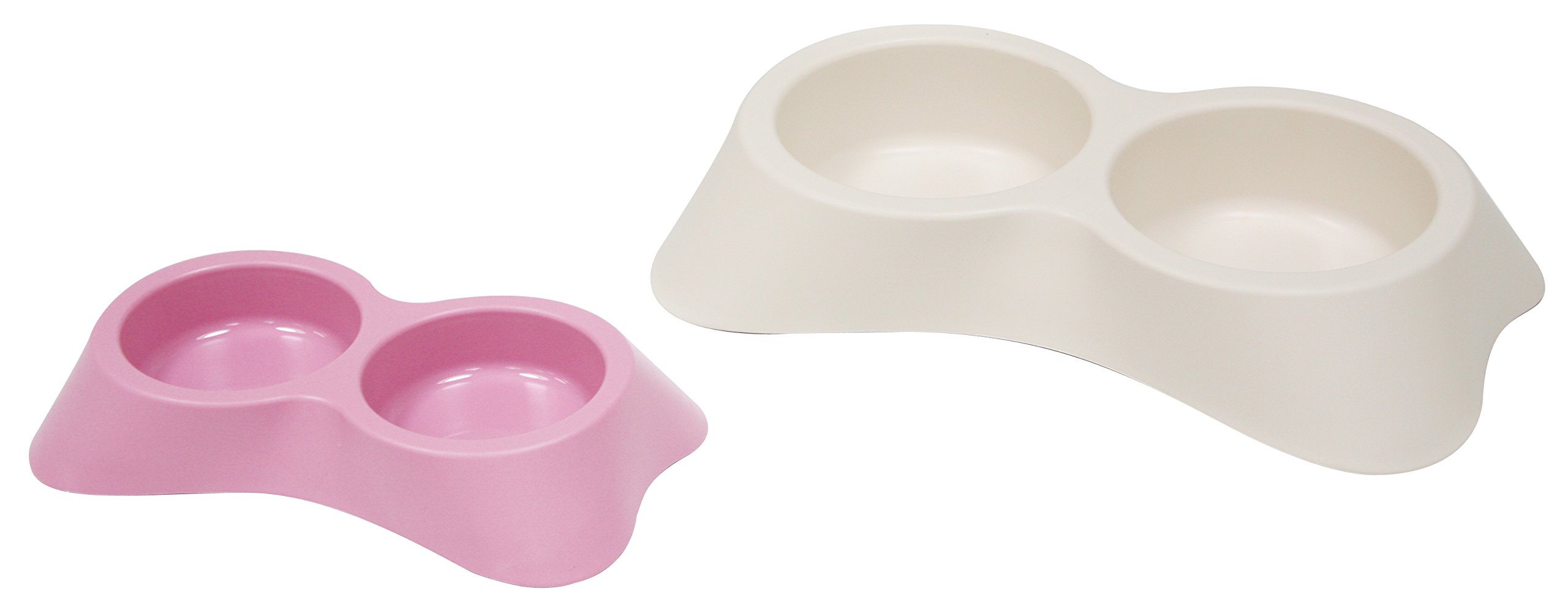 CROCI Candy Double Bowl, 16 x 25 x 4.5 cm Diameter, Assorted Colours
