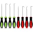 Pick and Hook Set 8PCS Oil Seal Puller o Ring Hook Tool with Rubber Handle Hose Removal Hook Durable Precision Hook Set for R