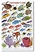 fishcardscom Reefcomber's Guide ID Card ~ Fishes, Corals & Invertebrates ~ Florida, Bahamas & Caribbean