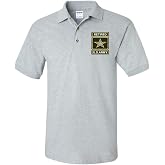 ALLNTRENDS Men's Polo T Shirt USA Veteran Army Embroidered Military US Army