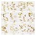 Indexu Golden Rivet 3D Nail Decoration DIY Mixed Shaped Nail Art Decals Tips