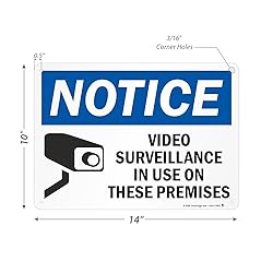 SmartSign "Notice - Video Surveillance in Use on