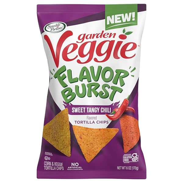 SENSIBLE PORTIONS GARDEN VEGGIE FLAVOR BURST TORTILLA CHIPS,...