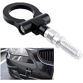 Heart Horse Universal Car Front Bumper Screw-on Tow Hook Aluminum 16mm Tow Hook Front Rear Racing Style for European Cars
