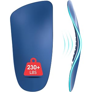 Arch Support Inserts Women Men Plantar Fasciitis Insole Heavy Duty Support | 3 Height Custom Fit All Arch Types, Foot Support