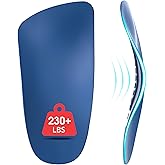 Plantar Fasciitis Relief Low Arch Support Inserts Women Men 3/4 Length,Thin Shoe Inserts Orthotics Insoles for Flat Feet,Fallen Arches,Foot Pain Relief Heavy Duty Support