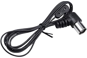 Vernijtrdy Am/Fm Antennas Fm Dipole Antenna 75 Ohm Pal Connector Radio Stereo Indoor for Home Theater Receiver Am/Fm Antennas