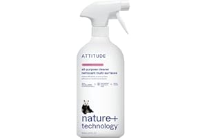 ATTITUDE All Purpose Cleaner, EWG Verified, Vegan, Made with 94% Plant-Based Ingredients, Streak-Free for Kitchen, Bathroom, 