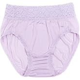 FEELITS 100% Mulberry Silk Underwear, High-Waisted Lace Briefs Silk Panties for Women, Ultra Soft, Breathable, Quick-Dry