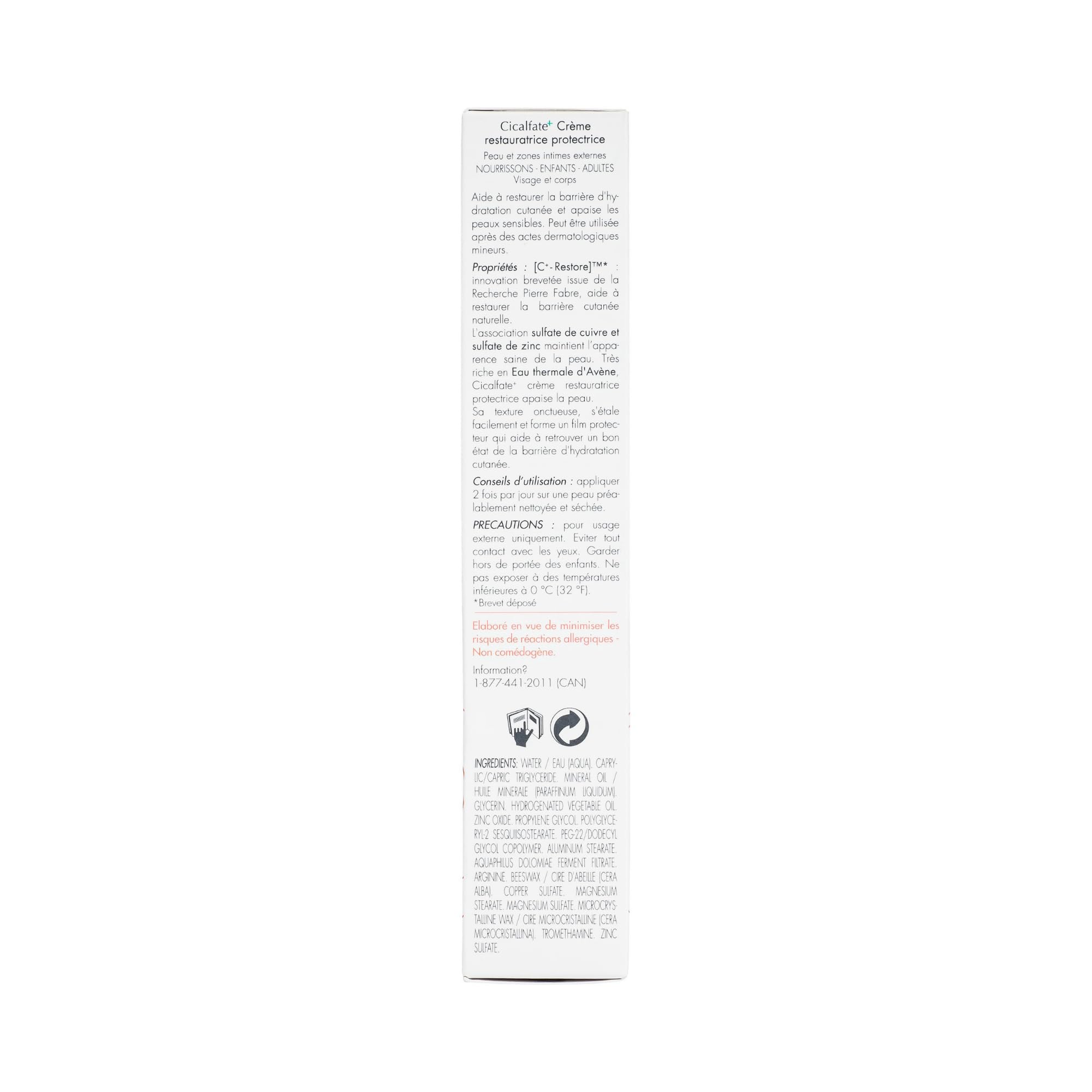 Avène Cicalfate+ Restorative Protective Cream, Face Moisturizer, face cream for sensitive skin, helps restore skin barrier, restorative cream, safe for infants, children and adults