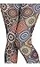 VIV Collection One Size Print Fashion Leggings, Circle of Imagination