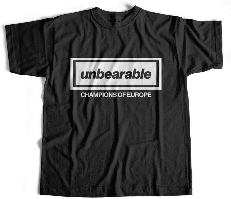 Unbearable Champions of Europe League Winners Liverpool Football Club Europe LFC Streetwear Top Tshirt Available in Black, Grey and Red