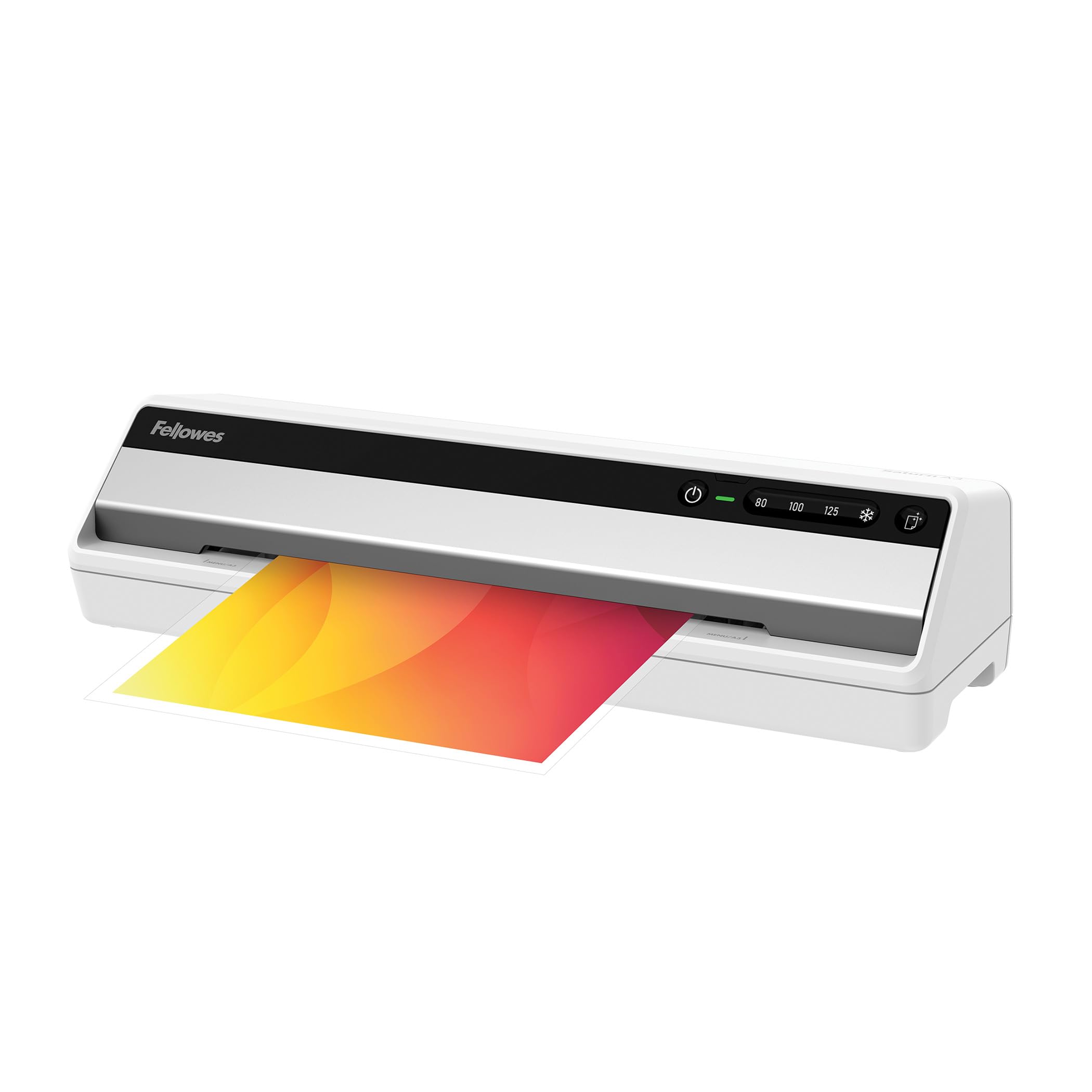 Fellowes Saturn A3 Small Office Laminator – InstaHeat, 60-Second Warm-Up, Jam Release, Auto Shut-Off – For 80/100/125 Micron Pouches – Includes 10 Sheets – Home & Office Use