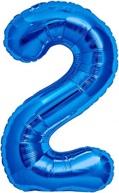 Jonami Balloon 2 Blue XXL 40 inch Foil Balloon Birthday Decoration