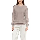DAIMIDY Women's Wool Blend Classic Crewneck Sweater Tops