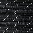 Paracord Planet Reflective 550lb Paracord – 7 Strand Type III Nylon Parachute Cord for Outdoor Visibility, Hiking, and Crafting – 30+ Colors and 4 Length Options