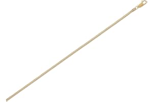 COZMOS SOLID CHAINS 2mm thick 14k gold plated on solid sterling silver 925 Italian round SNAKE chain necklace chocker bracelet anklet - 15, 20, 25, 30, 35, 40, 45, 50, 55, 60, 65, 70, 75, 80, 85, 90, 95, 100cm