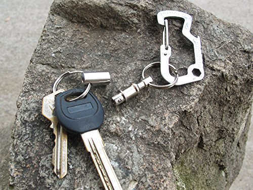 Wowlife 2 Pcs Heavy Duty Dual Key Ring Pull Apart Snap Lock Holder Detachable Pull-Apart Key Rings Keychains ¡