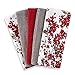 Cherry Blossom 5-Pack Kitchen Towel Set in Red/White | Each Towel Measures 16