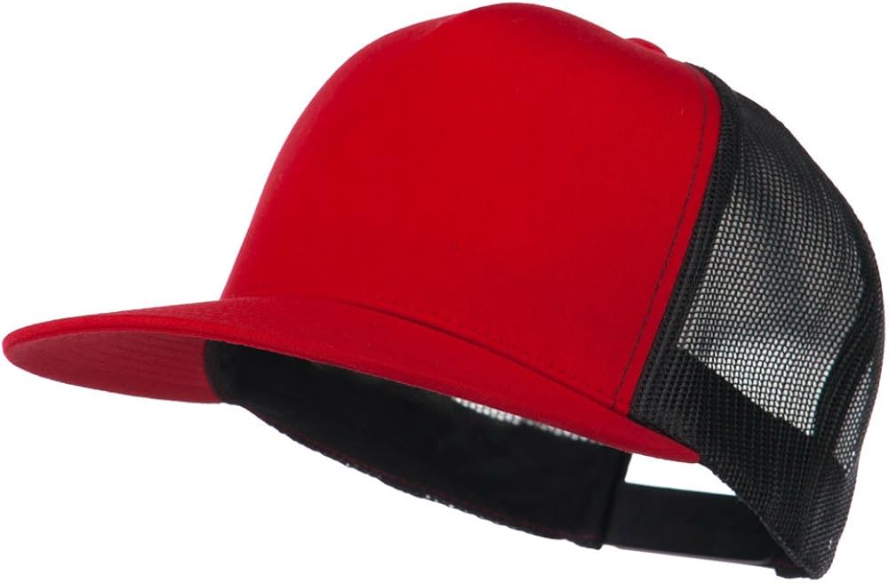 red mesh trucker hat
