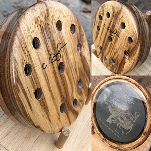 Turkey Call, Glass Turkey Call, Zebrawood Turkey Call