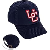 Desert Cactus University of Connecticut UConn Baseball Hat Huskies Brimmed Embroidered Hats Cap Adjustable Cloth Strap Adult (Style N1 Vintage) Blue