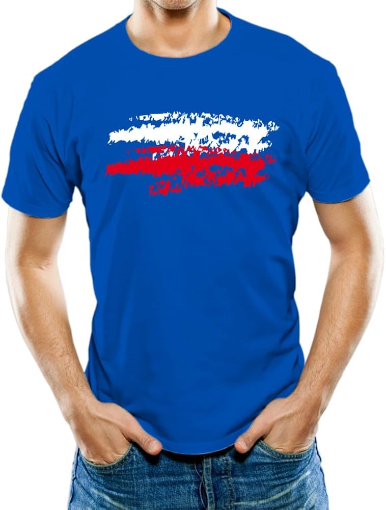 Universal Apparel Men's Poland Polish Flag TShirt 3XL