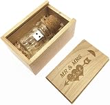 LXSINO 64GB USB 3.0 Flash Drive Walnut Drift Bottle Wood Box MR MRS Wedding Gift view 2