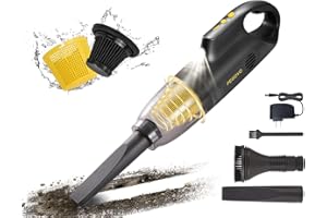PEGOVO Hand Held Vacuuming Cordless Rechargeable-10K PA Strong Suction Car Vacuum Cordless Rechargeable,Handheld Vacuum Cordless Car Vacuum Cleaner with 360 Degree Rotation Pet brush,2 Washable Filters