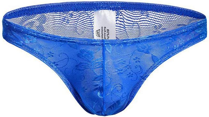 ZMASI Lace Mens Underwear Briefs Low Rise See Through Men Brief Pants