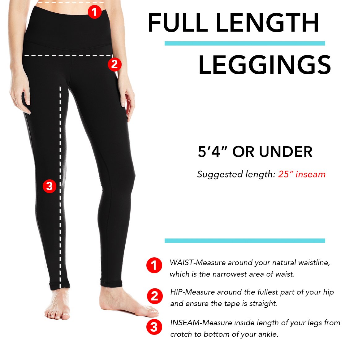 how to measure leggings size for women's