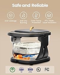 Puboo Collapsible Foot Spa Bath with Heat, Remote