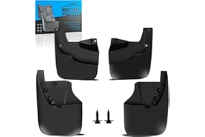 KEYOOG Front & Rear Mud Flaps Splash Guards Fit for 2014-2021 Toy-OTA Tundra - Fit Models Without Fender Flares, 4-Pc Set Easy to Clean and Install, Mud Guards Splash Guard Black