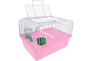 Kisangel Portable Bird Cage with Water Dispenser and Food Box Spacious Travel Carrier for Parrots Lovebirds Budgies Small Bir
