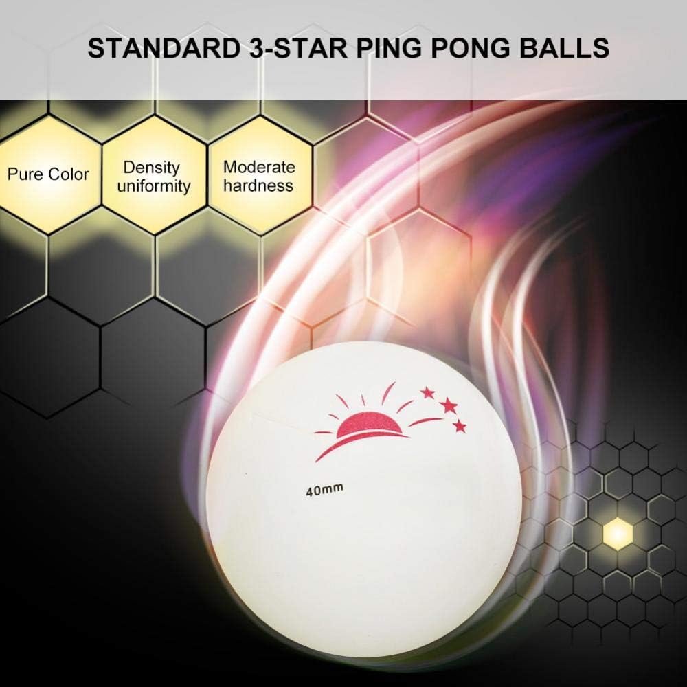 Vbest life Ping Pong Balls with Box, 60 Pcs 3-Star Table Tennis Ball Ping Pong Balls for Competition Training Entertainment(White) : Sports & Outdoors