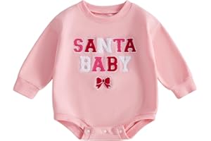 BemeyourBBs Unisex Baby Crewneck Sweatshirt Oversized Sweater Romper Long Sleeve Shirts Fall Winter Outfit for Baby Boy Girl