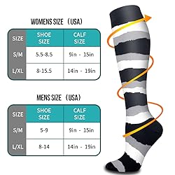 COOLOVER Copper Compression Socks for Women and