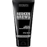 Redken Brews Holding Gel, Medium Hold & Shine, Weightless Formula Seals Moisture, Flake-Free, For All Hair Types, Great for C