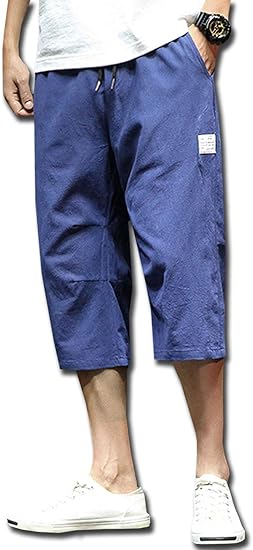 Amazon リガトゥ ハーフパンツ メンズ 7分丈 ウエスト ゴム ポケット 付き 部屋着 短パン 半ズボン 大きい サイズ ハーパン カジュアル ブーツカット パンツ スラックス クロップ クォーター お兄系 カットソー チノパン キレイメ ボタン ちょい悪 ちょいワル