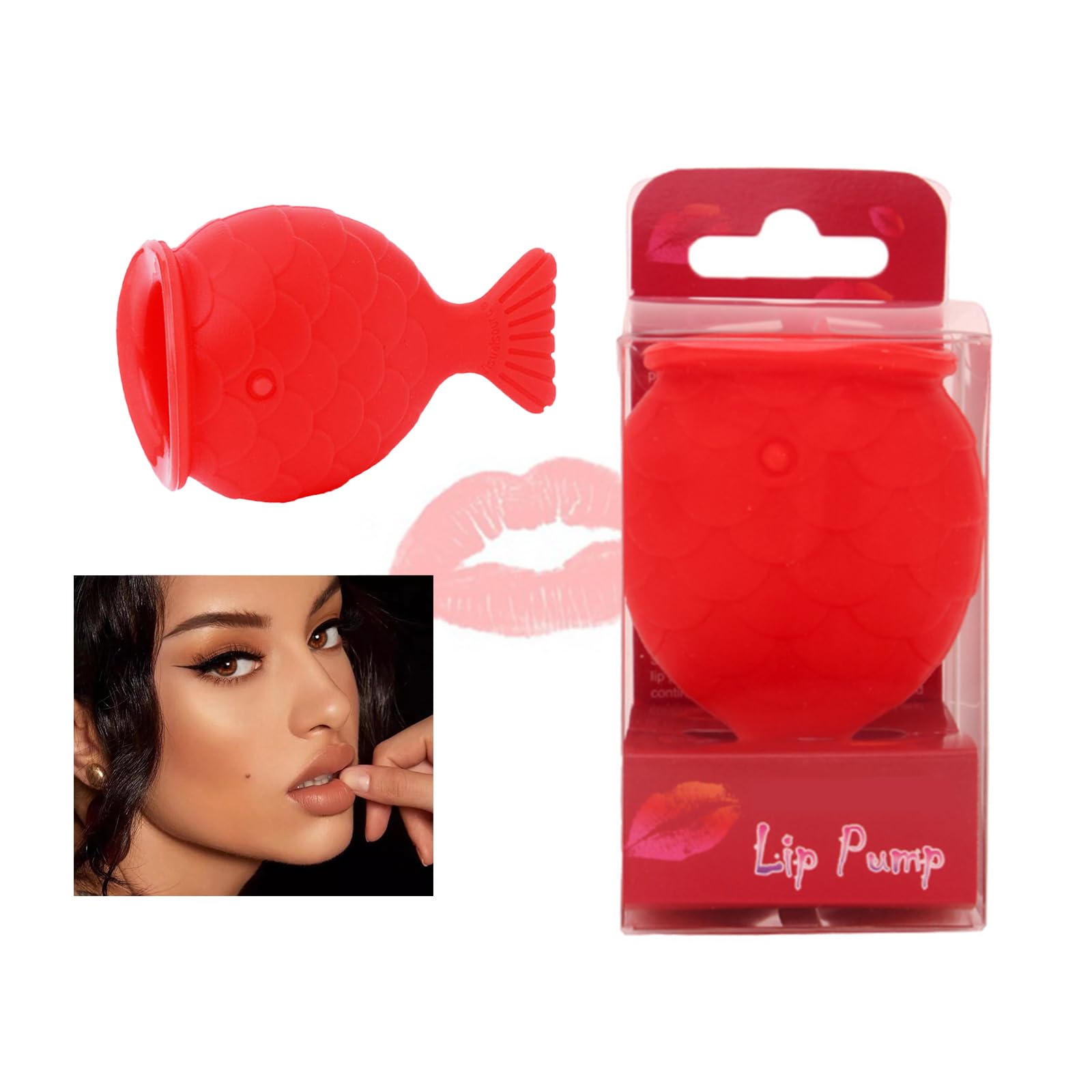 Lip Plumper Device Lip Filler Beauty Pump,Soft Silicone Pout Lips Enhancer Plumper Tool, Natural Pout Mouth Tool, City Lips Lip Plumper Full of charm Lip Juvalips