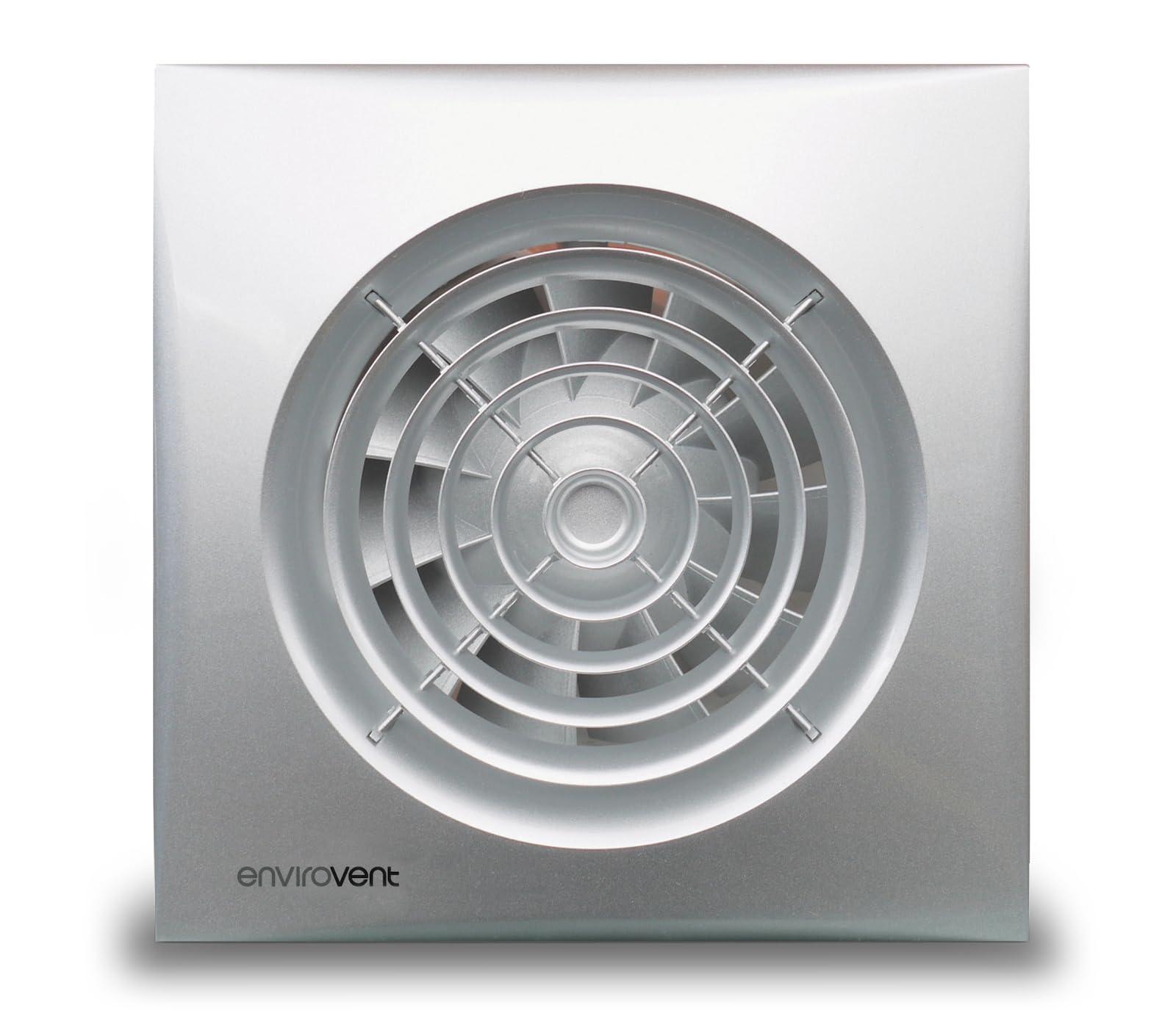 Envirovent SIL100SSILVER Silent Extractor Fan Matt Chrome/Silver Finish (NO timer)