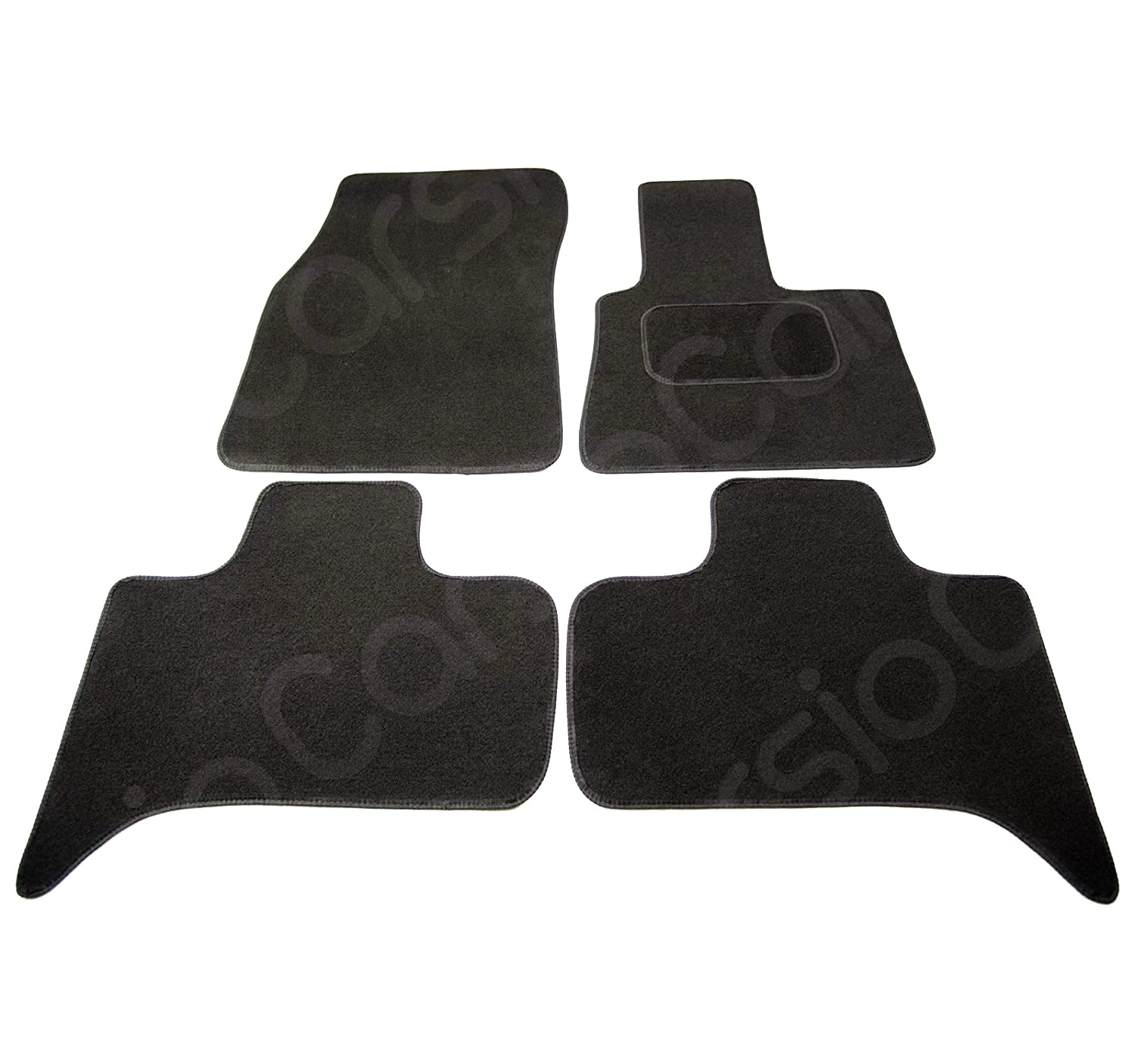 Carsio Carpet Car Mats For BMW X5 E53 1999 2006 4 Piece Set Tailored Fit Floor Mat Complete Accessory Black Custom Fitted - All Weather, Anti-Slip Backing & Black Trim