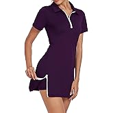 GGOV Womens Two Piece Tennis Golf Dress Active Athletic Exercise Sports Wear Dresses for Women with Pocket Separate Shorts