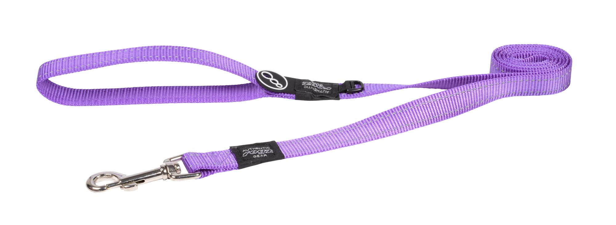 Reflective Dog Leash for Large Dogs, 3/4" wide, 6' long, Purple