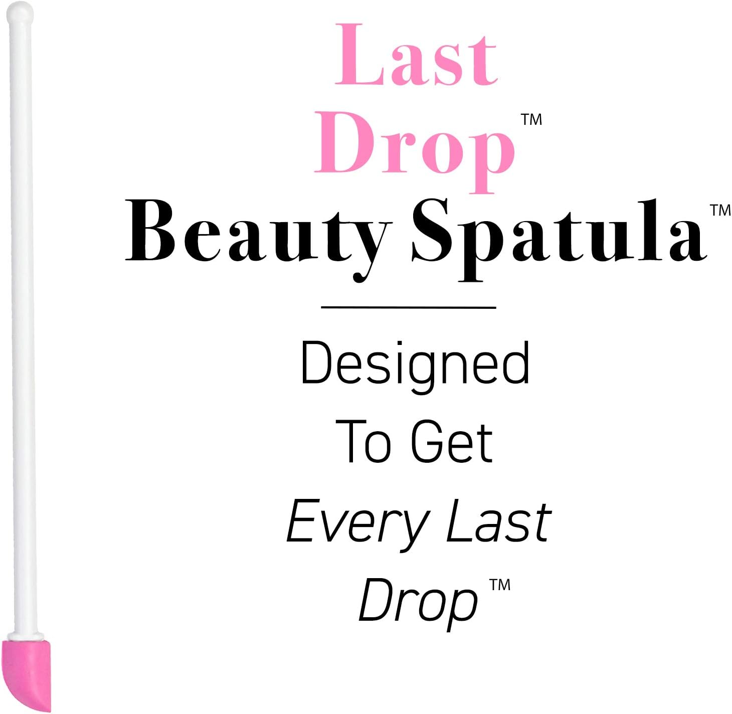 The Spatty, Last Drop Beauty Spatula, 6", Pink, Reusable, Flexible, As Seen On Shark Tank: Health & Personal Care