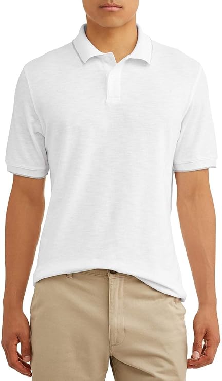 George Solid Jersey Polo Shirt Mens Size 2XL 2XG Chest 50-52