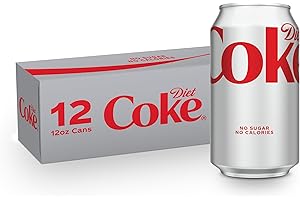 Diet Coke Soda Soft Drinks, 12 fl oz Fridge Pack Cans, 12 Pack - Cola Flavored Diet Soda Soft Drinks