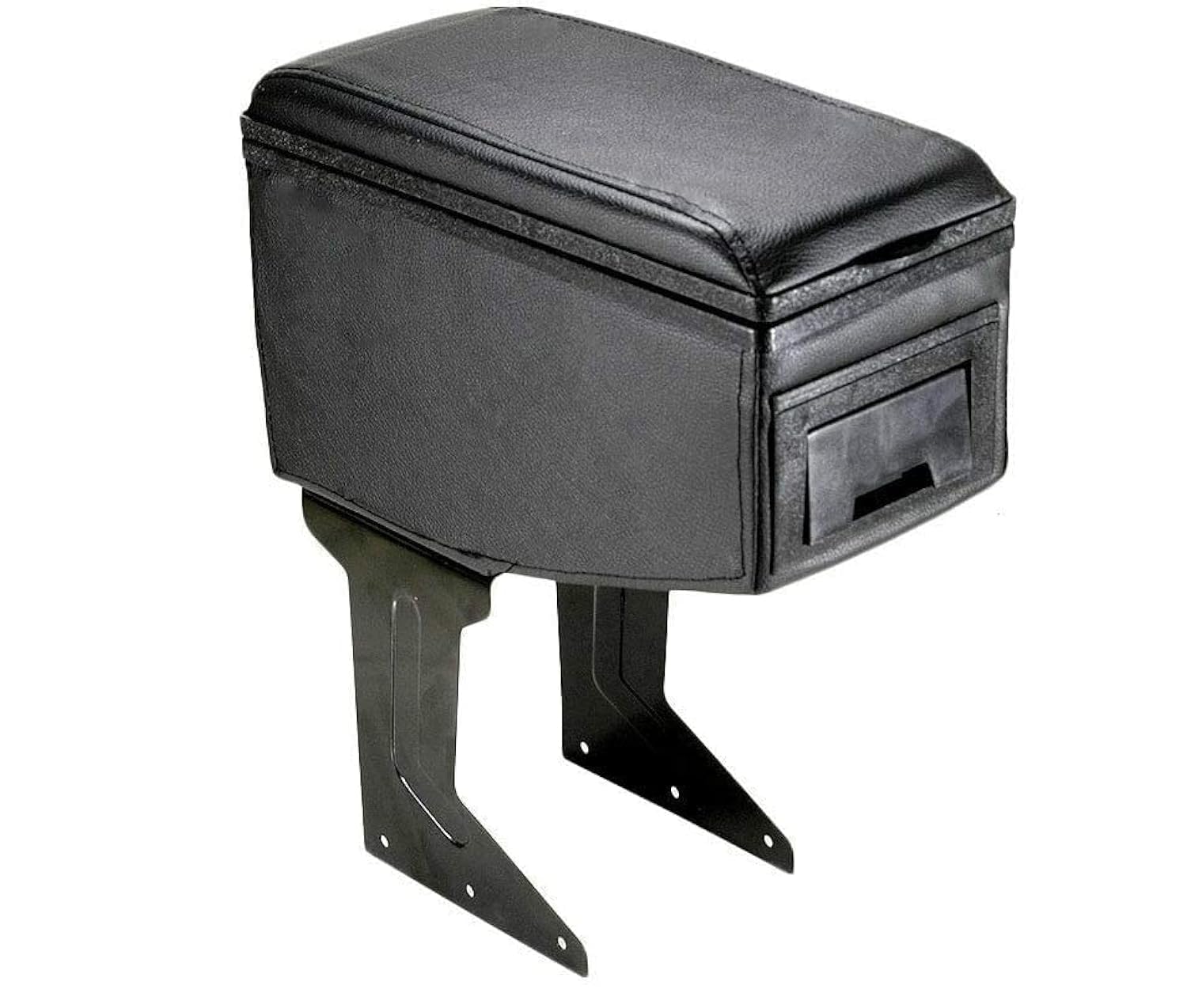 Armrest Car Arm Rest Centre Console Storage Box Leather Cup Holders Black Universal Organizer