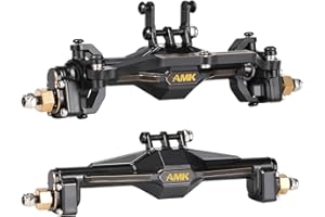 AMK TRX4M Brass Portal Axle Upgrade Kit Complete Set, Front Axles and Rear Axles with 7mm Hex Wheel Hubs and 4mm Adapters for