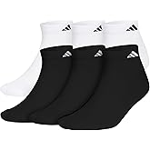 adidas mens Athletic Cushioned Low Cut Ankle Socks (6-pair Pack)